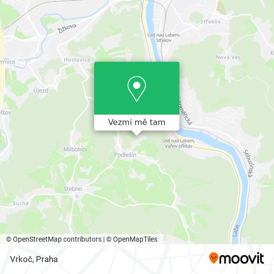 Vrkoč mapa