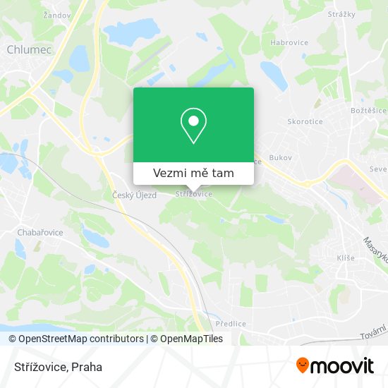 Střížovice mapa