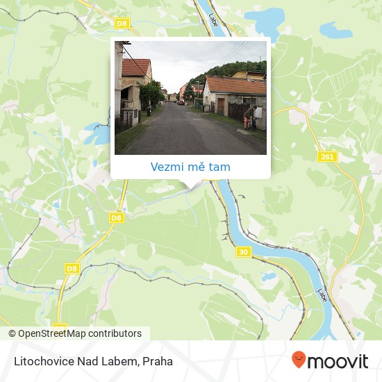 Litochovice Nad Labem mapa