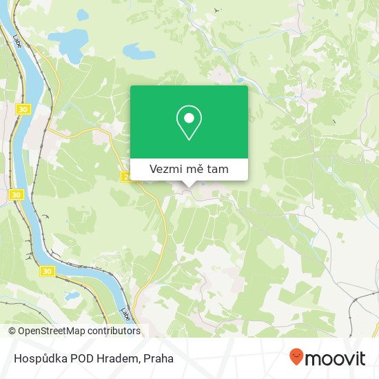 Hospůdka POD Hradem mapa