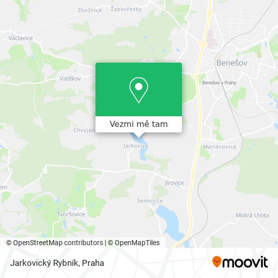 Jarkovický Rybník mapa