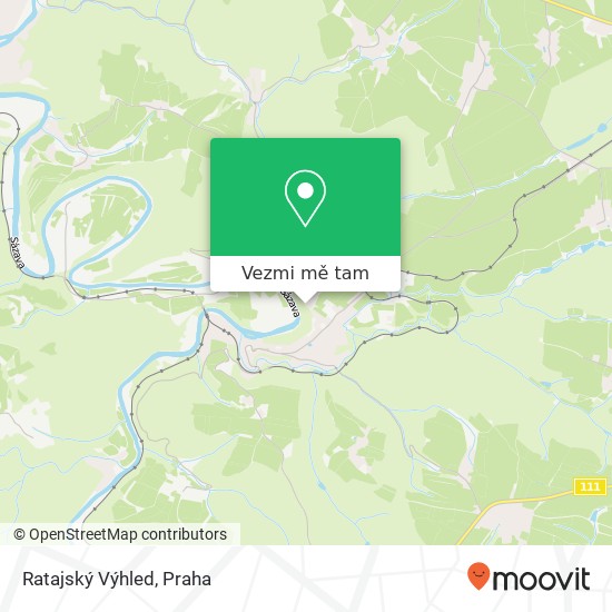Ratajský Výhled mapa