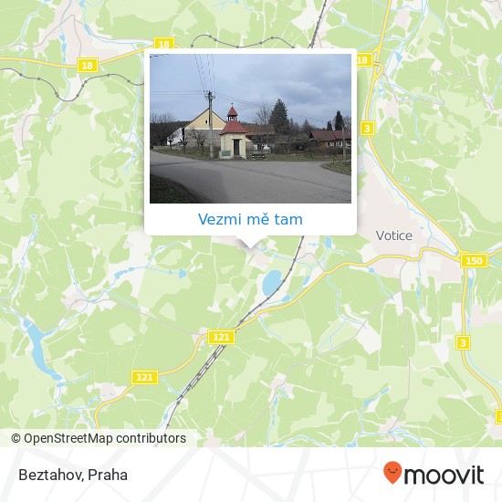 Beztahov mapa