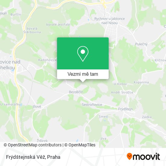 Frýdštejnská Věž mapa