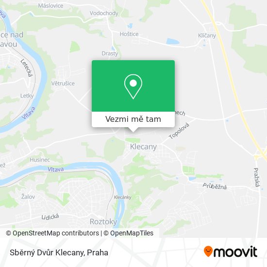 Sběrný Dvůr Klecany mapa