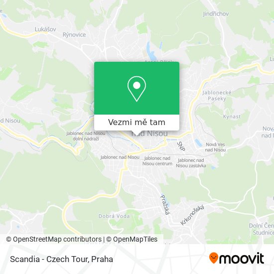 Scandia - Czech Tour mapa