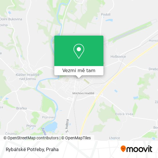 Rybářské Potřeby mapa
