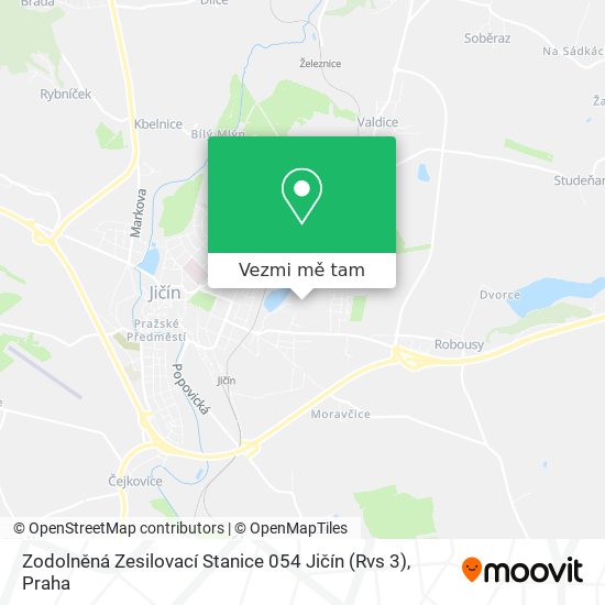 Zodolněná Zesilovací Stanice 054 Jičín (Rvs 3) mapa