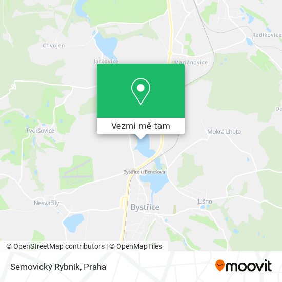 Semovický Rybník mapa