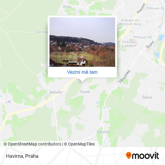 Havírna mapa