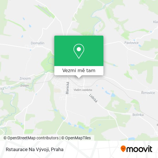 Rstaurace Na Vývoji mapa