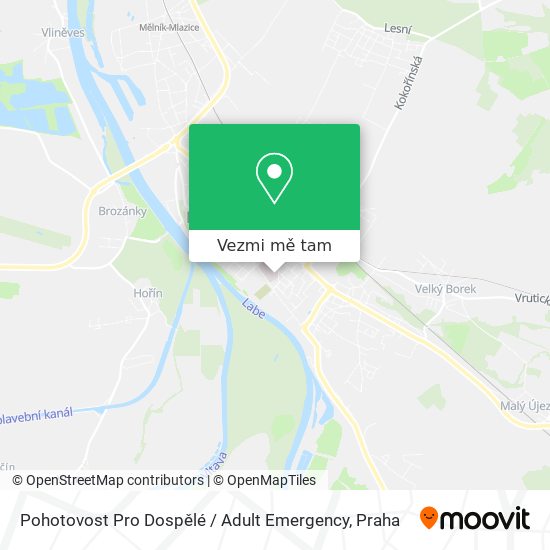 Pohotovost Pro Dospělé / Adult Emergency mapa
