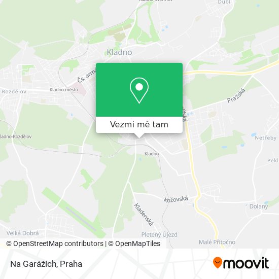 Na Garážích mapa
