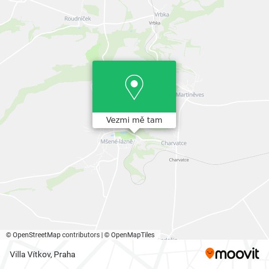 Villa Vítkov mapa