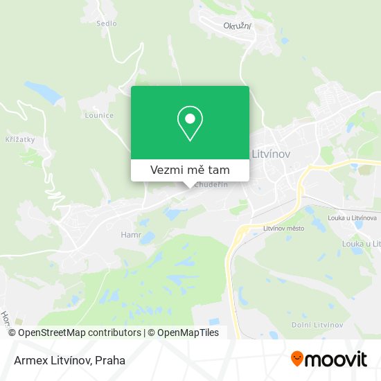 Armex Litvínov mapa