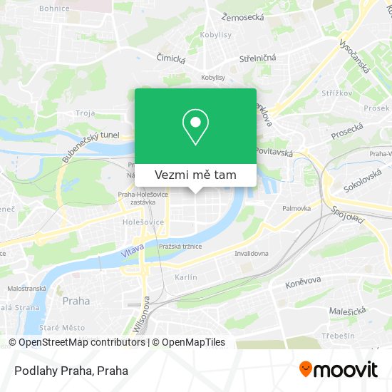 Podlahy Praha mapa