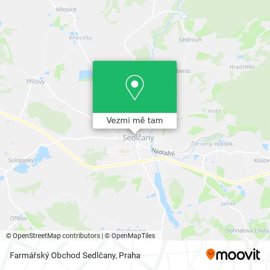 Farmářský Obchod Sedlčany mapa