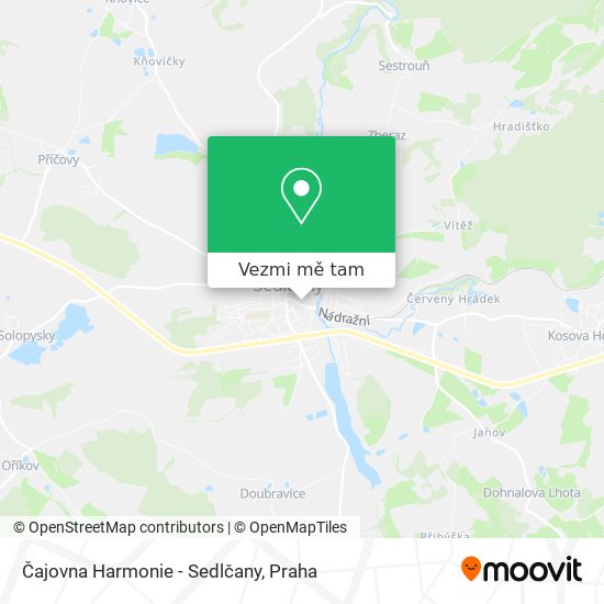 Čajovna Harmonie - Sedlčany mapa