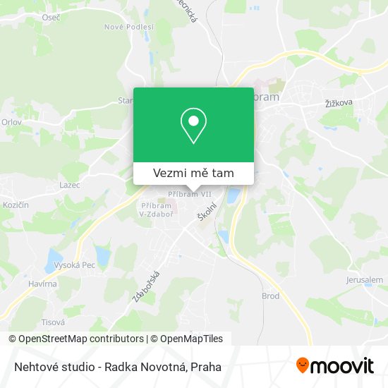 Nehtové studio - Radka Novotná mapa