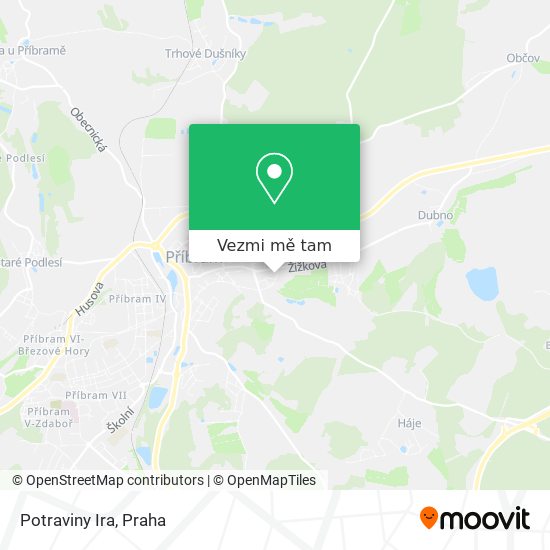 Potraviny Ira mapa