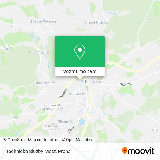 Technicke Sluzby Mest mapa