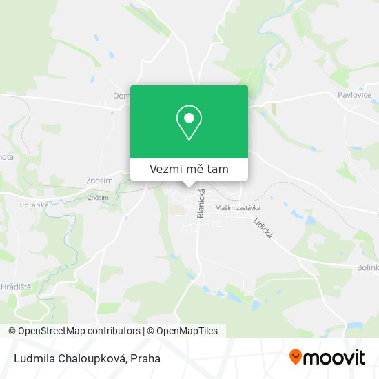 Ludmila Chaloupková mapa