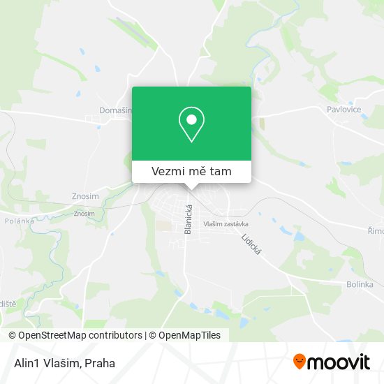 Alin1 Vlašim mapa