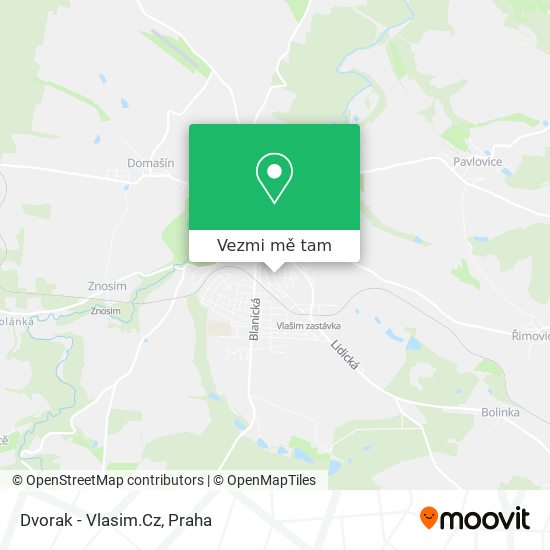 Dvorak - Vlasim.Cz mapa