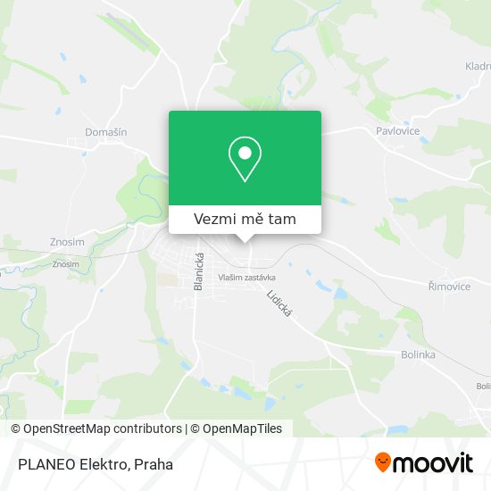 PLANEO Elektro mapa