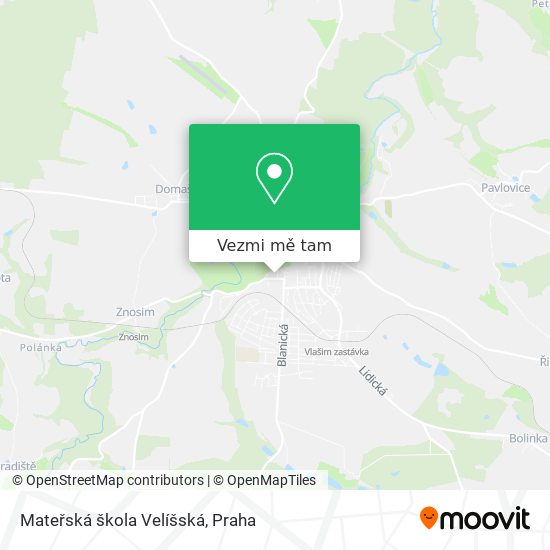 Mateřská škola Velíšská mapa