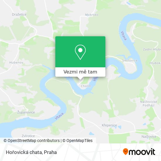 Hořovická chata mapa