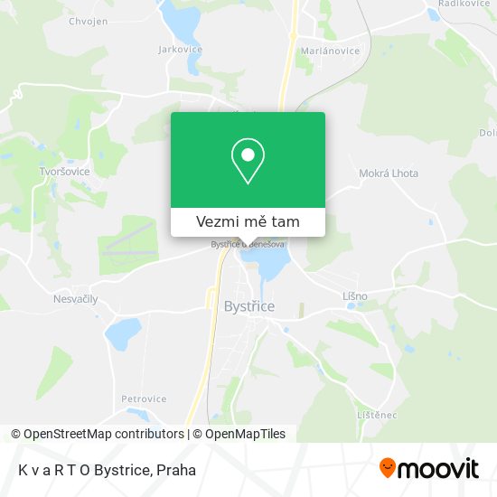 K v a R T O Bystrice mapa