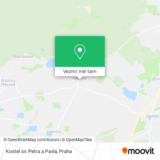 Kostel sv. Petra a Pavla mapa