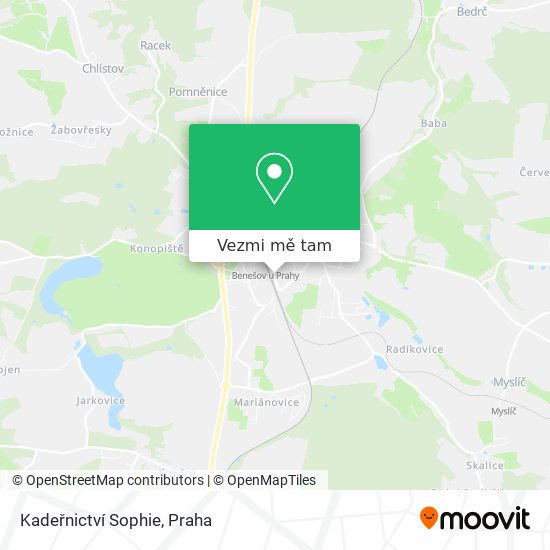 Kadeřnictví Sophie mapa
