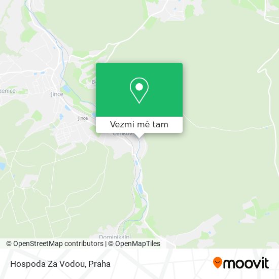 Hospoda Za Vodou mapa