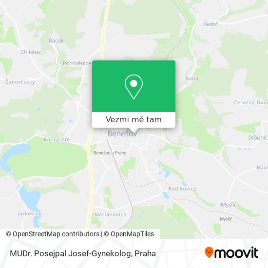 MUDr. Posejpal Josef-Gynekolog mapa