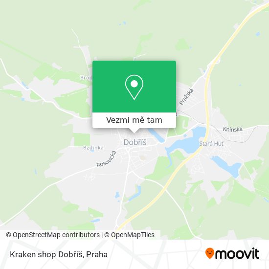 Kraken shop Dobříš mapa