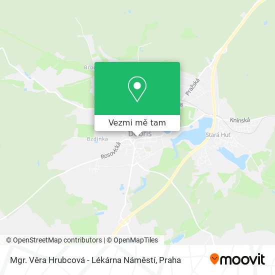 Mgr. Věra Hrubcová - Lékárna Náměstí mapa