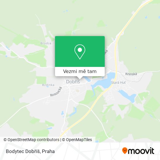 Bodytec Dobříš mapa