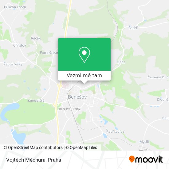 Vojtěch Měchura mapa