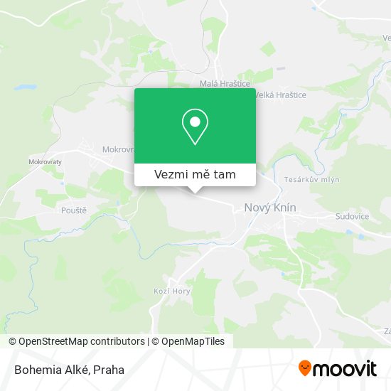 Bohemia Alké mapa