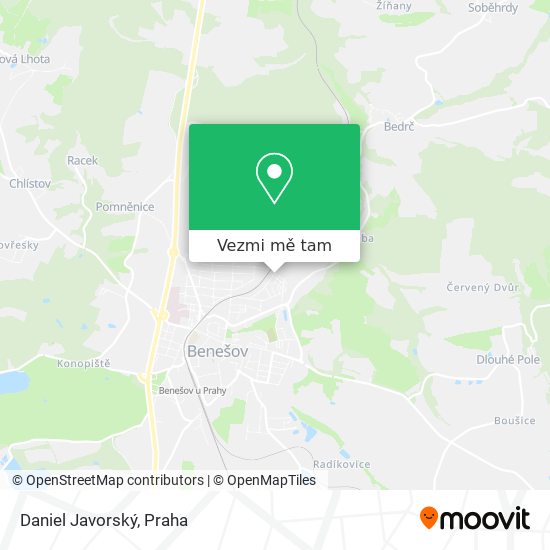 Daniel Javorský mapa