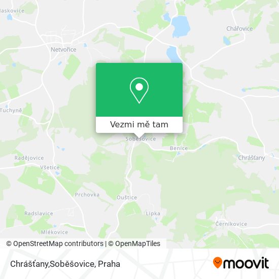 Chrášťany,Soběšovice mapa