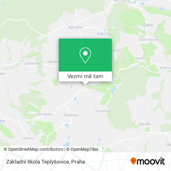 Základní škola Teplýšovice mapa