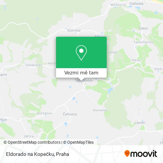 Eldorado na Kopečku mapa