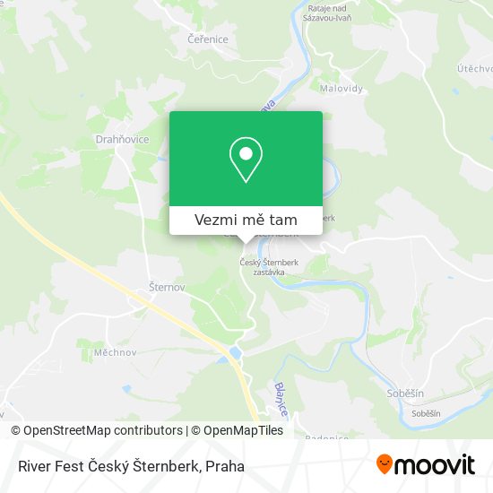 River Fest Český Šternberk mapa