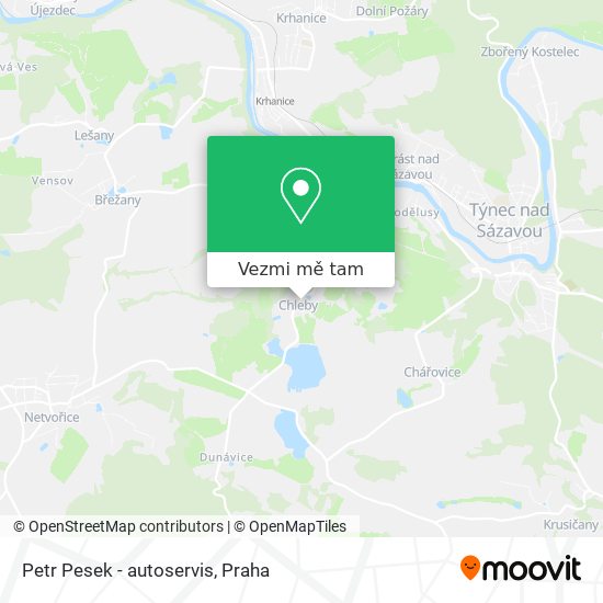 Petr Pesek - autoservis mapa
