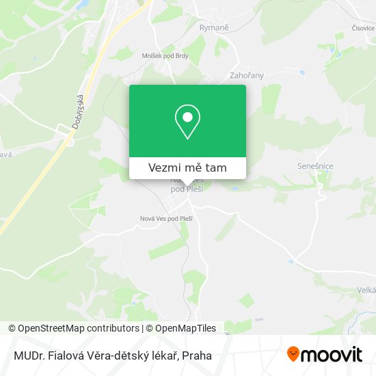 MUDr. Fialová Věra-dětský lékař mapa