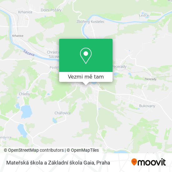 Mateřská škola a Základní škola Gaia mapa