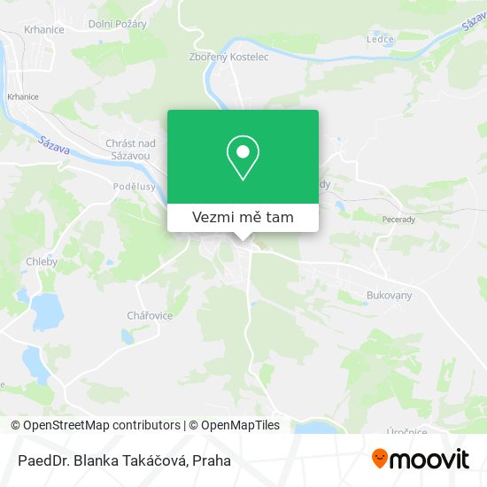 PaedDr. Blanka Takáčová mapa